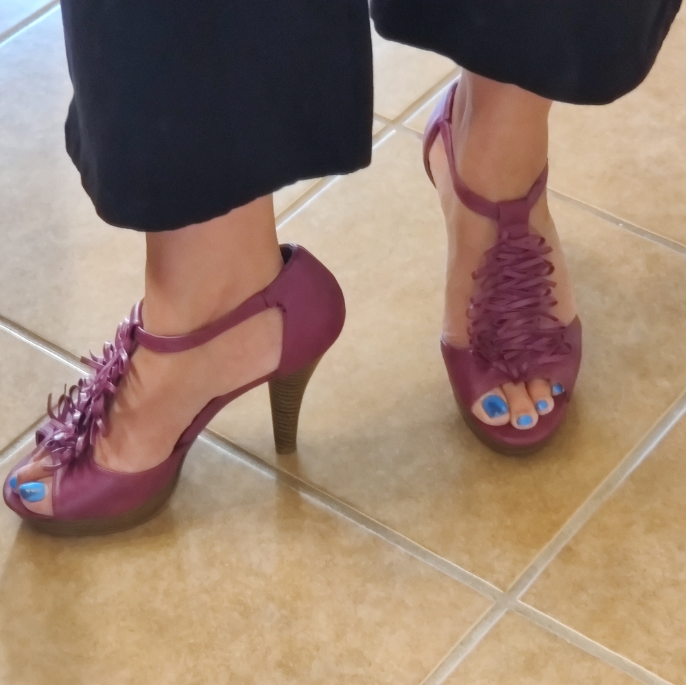 Madden Girl, purple shoes, 8.5